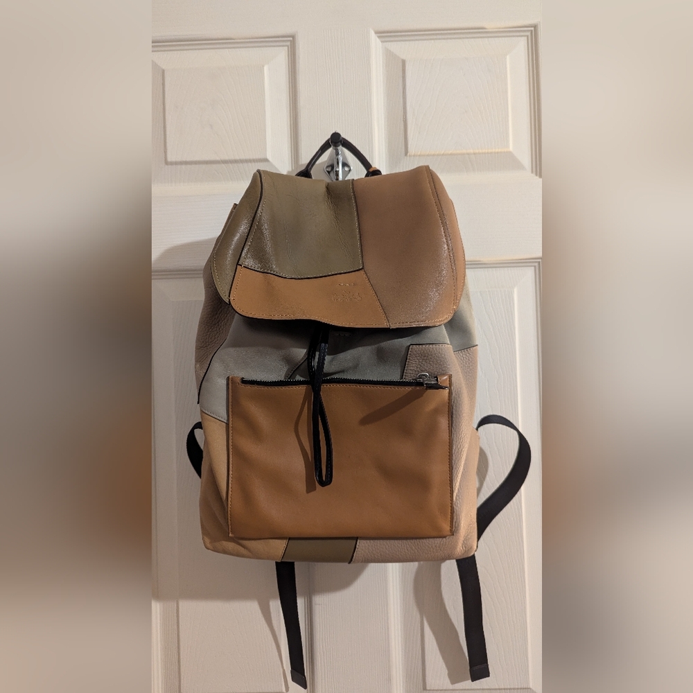 Coach leather backpack